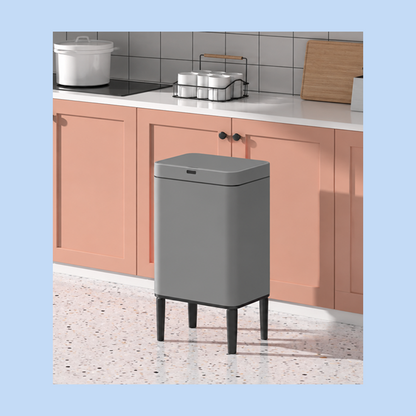 Cestino Pattumiera Automatica con Sensore 20 Litri in Acciaio Inox con Piedini Rialzati JAH6604L