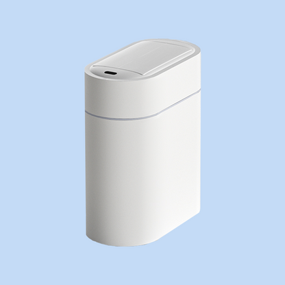 Cestino Pattumiera Automatica Sensore 9Lt  Bianco Forma Ovale con Autoassorbimento del Sacchetto JAH6737