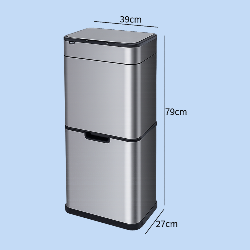 Cestino Pattumiera Automatica con Sensore 50 Lt in Acciaio Inox JAH8892 50L