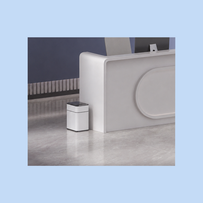Cestino Pattumiera Automatica con Sensore 9 Lt in Acciaio Inox Bianco con Fissasacco JAH9809-9L