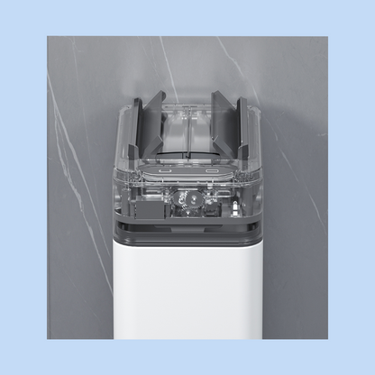 Cestino Pattumiera Automatica con Sensore 9 Lt in Acciaio Inox Bianco con Fissasacco JAH9809-9L